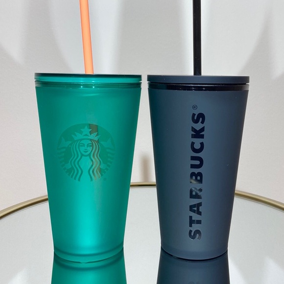 Starbucks Other - Starbucks frosted teal and black matte tum…
